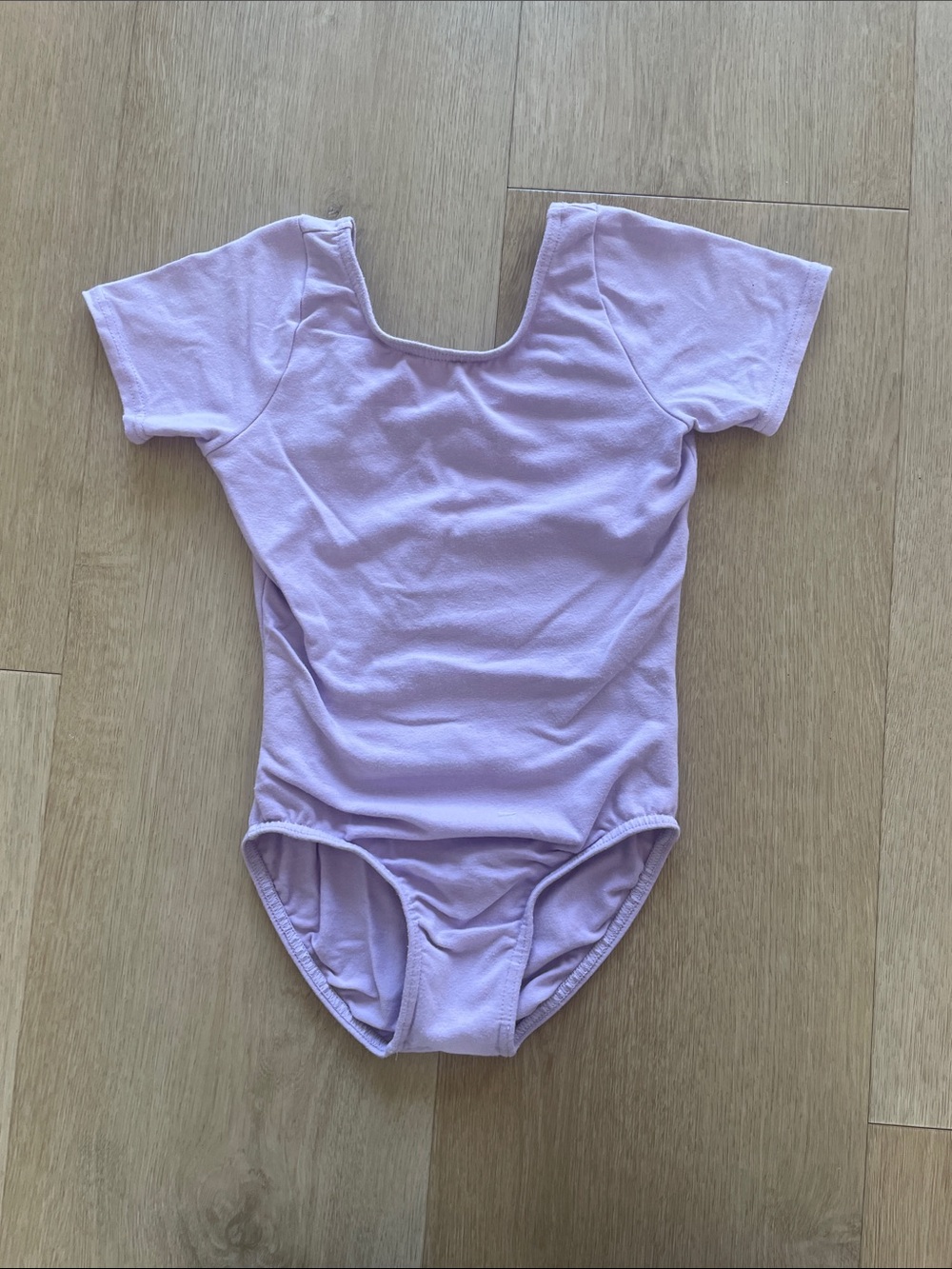 Girls' Lavender Short-Sleeve One-Piece Bodysuit